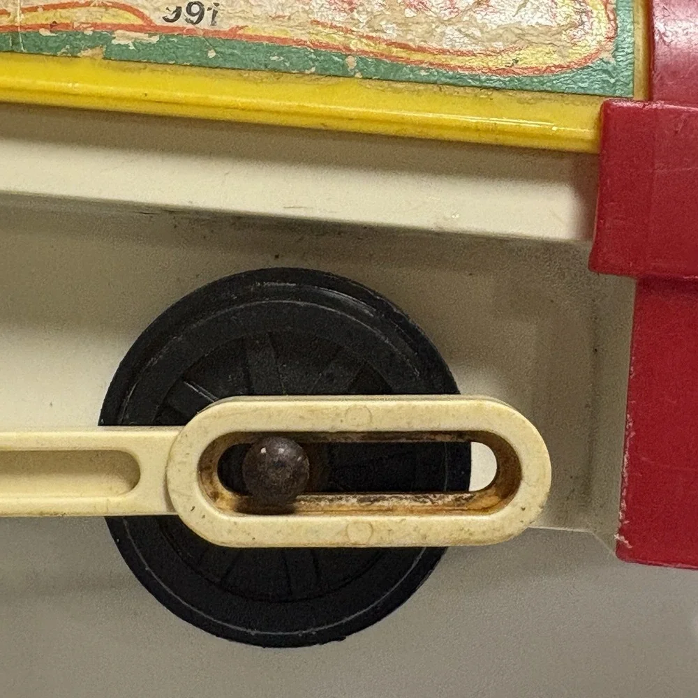 Vintage 1973 Fisher Price‎ Little People Circus Train Engine #991 Whistle Works